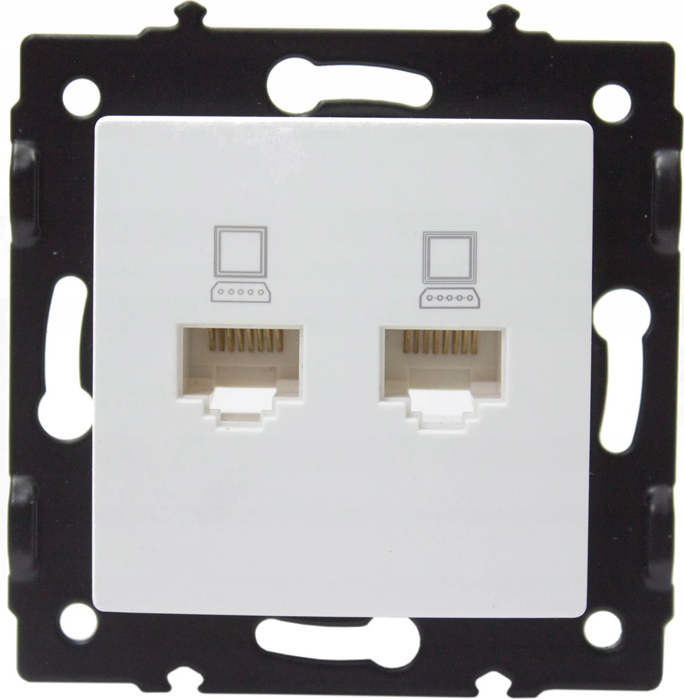 LcTec Argo 9036 Dupla számítógép aljzat rj45 5e