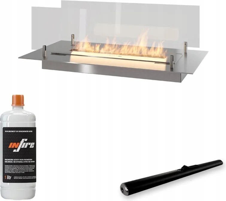 Biokandalló Beépíthető Bútor Inox 600mm Szekrényégő