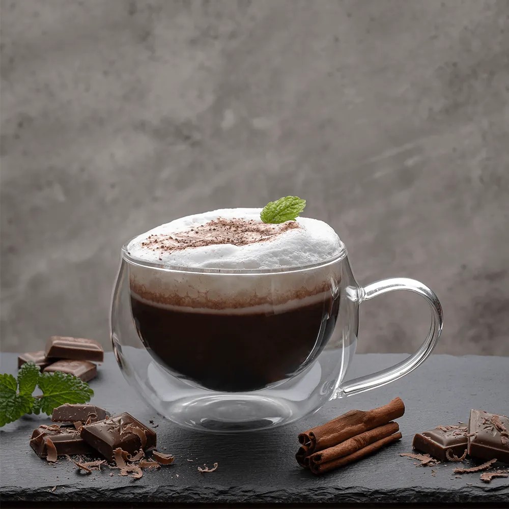 Thermo cappuccino pohár csésze, 2db, 280ml, HOTCOOL TYP 1