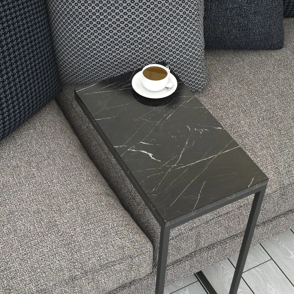 Callen Black Marble kisasztal