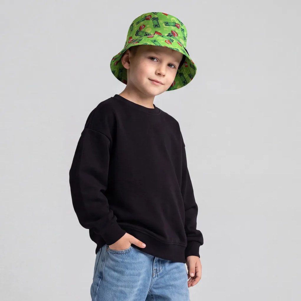 Minecraft Creeper Pop gyerek halászsapka 55 cm