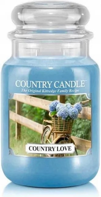 Country Love Country Candle nagy illatgyertya két kanóccal