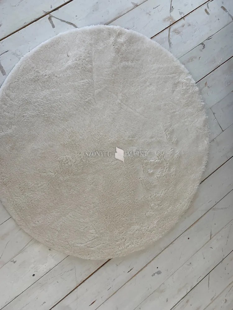 Royal Shaggy kerek Szőnyeg 252 White (Fehér) 67x67