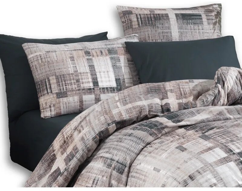 BedTex Pamut ágynemét Alvaro szürke, 220 x 200 cm,2 db 70 x 90 cm