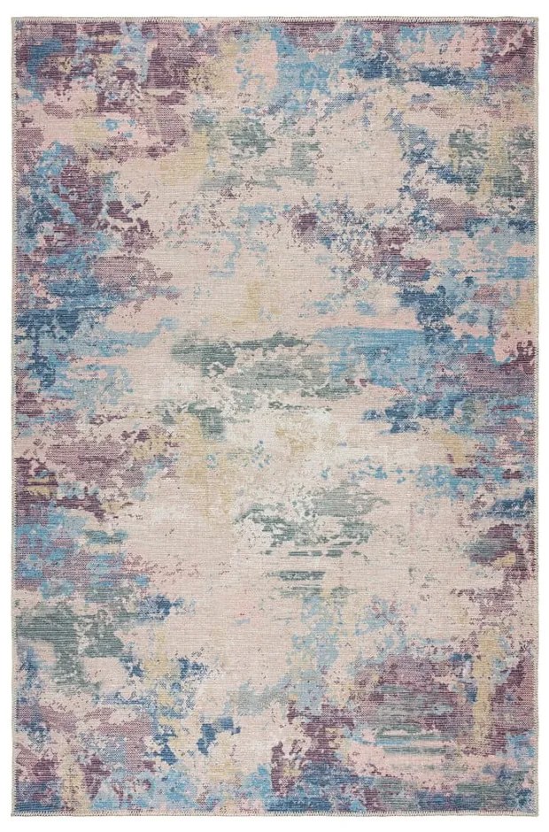 Kék-lila mosható szőnyeg újrahasznosított szálkeverékből 160x230 cm Reid – Flair Rugs