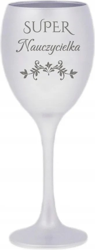 Elegáns pohár szuper tanárnőnek ajándék pedagógusnapra