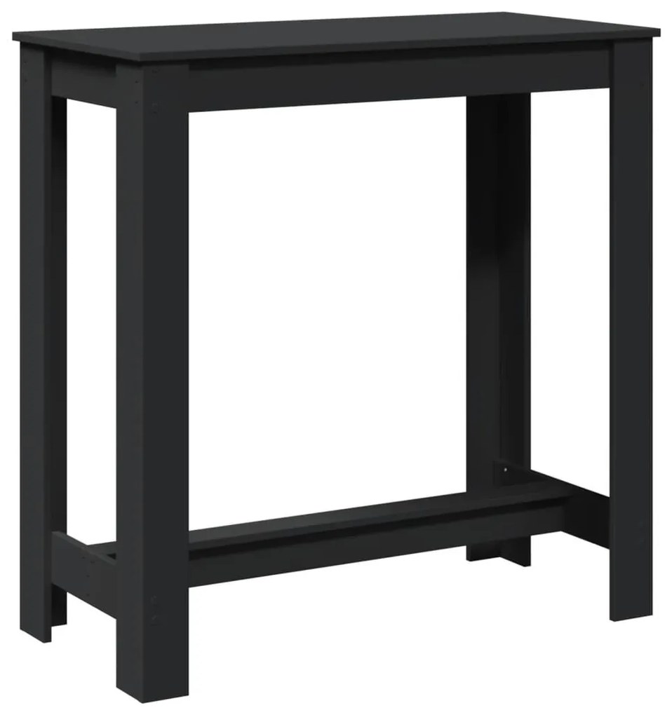 fekete szerelt fa bárasztal 102 x 50 x 103,5 cm