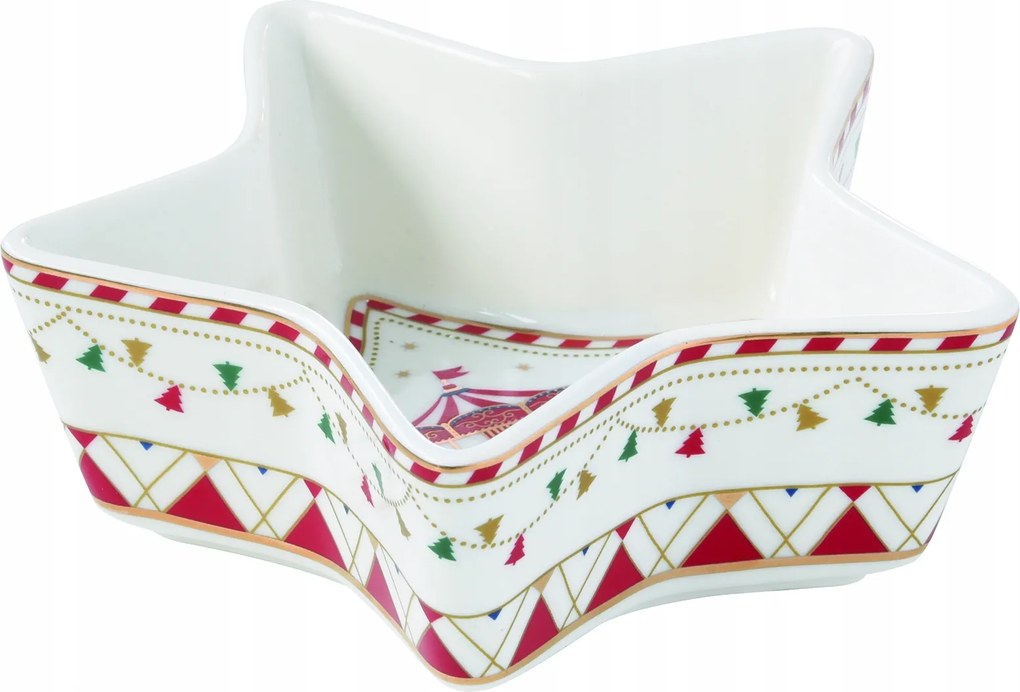 Salátás tál karácsonyi tányér