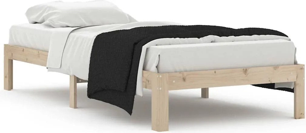 vidaXL tömör fenyőfa ágykeret 90 x 200 cm