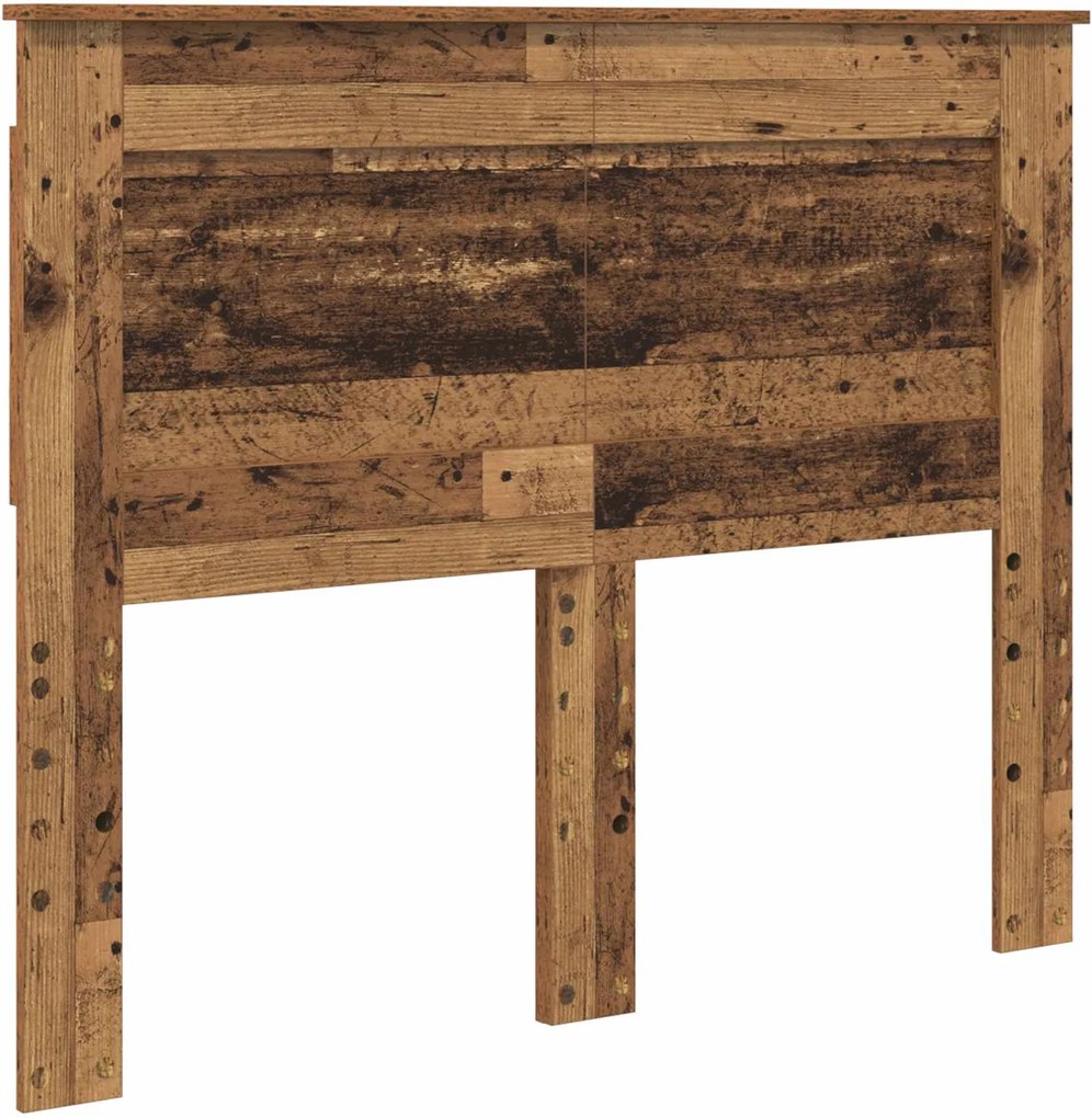 vidaXL Fejtámla fejtámlával Öreg fa 120 cm Faanyag