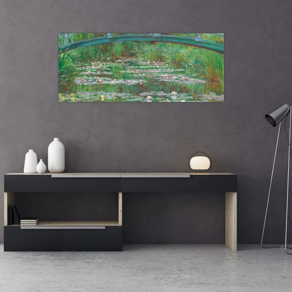 Kép - Claude Monet, The Japanese Footbridge, reprodukciók (120x50 cm)