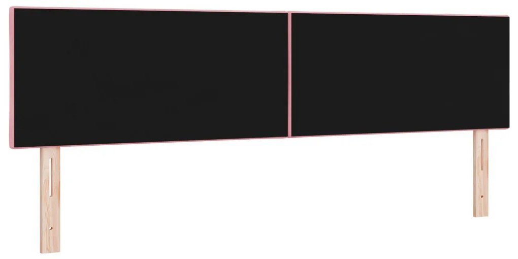 Fejtámla Gyémánt Blokkok Design Rózsaszín 180 cm Bársony