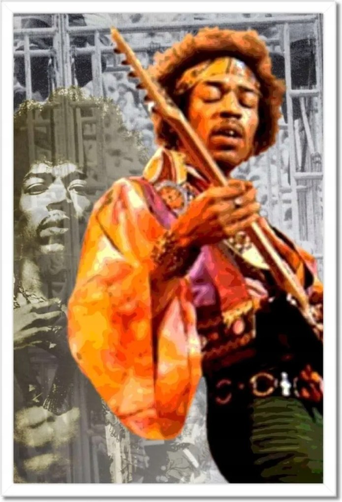Poszterek keretben 40x60 Jimi Hendrix