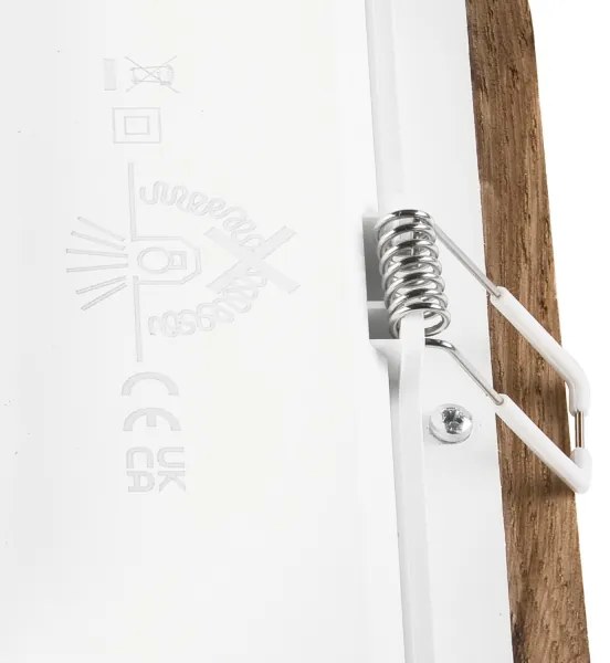 LED Beépíthető lámpa WOODY SPOT LED/17W/230V 3000K dió 18,5x18,5 cm