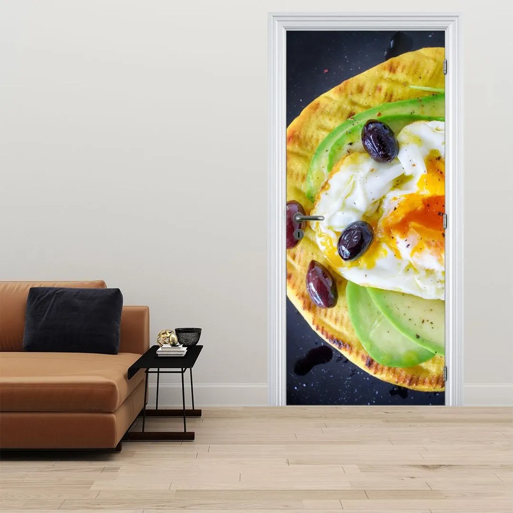 Fotótapéta ajtóra - Egészséges palacsinta (95x205cm)