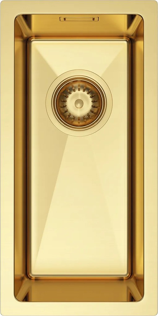 Arany Pvd Acél Mosogatótál 22x44 Szifonnal