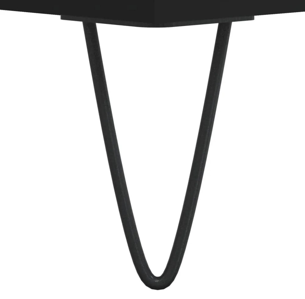 fekete szerelt fa TV-szekrény 102 x 36 x 50 cm