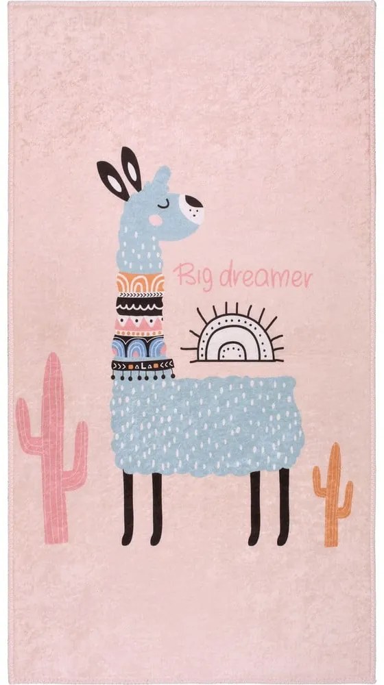 Rózsaszín mosható gyerek szőnyeg 160x230 cm Big Dreamer Camel – Vitaus