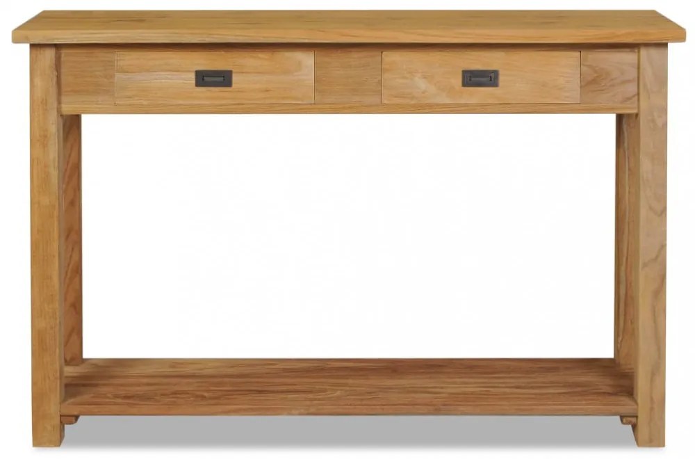 tömör tíkfa konzolasztal 120 x 30 x 80 cm
