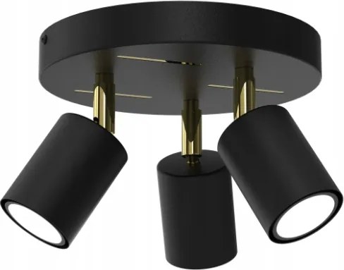 Ewilight Laser függesztett mennyezeti lámpa 3xGU10 fekete/arany