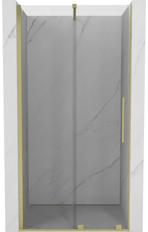 Mexen Velar, nyílásba tolóajtó 110x200 cm, 8mm átlátszó üveg, arany matt, 871-110-000-01-55