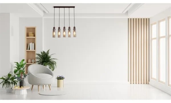 Searchlight 88921-5MO - Kábeles csillár SWEDEN 5xE27/60W/230V