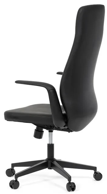 Fekete Ekobőr Irodai Főnöki Szék, Hinta Mechanikával. KA-T8325 BK