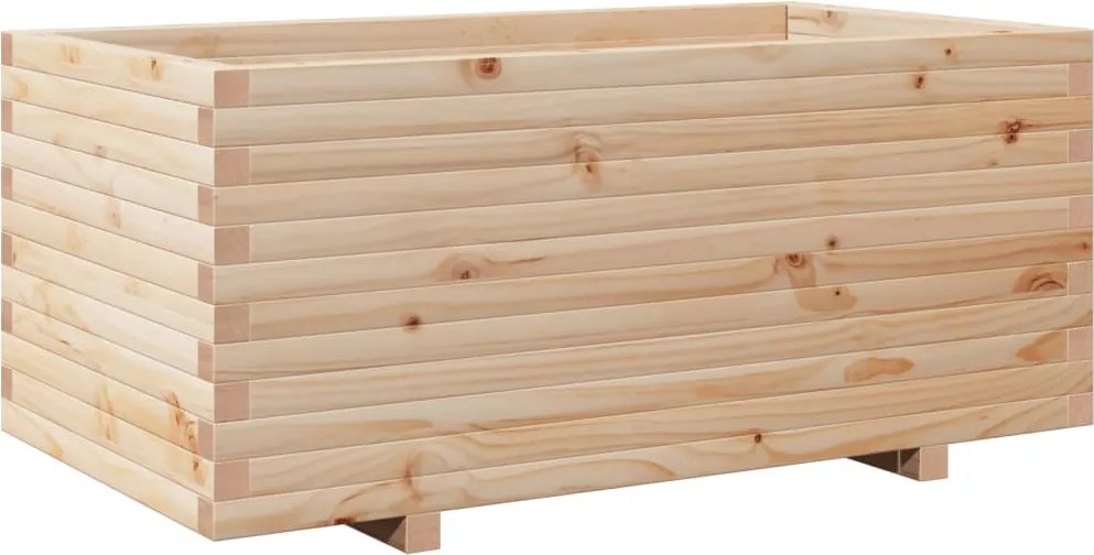 vidaXL tömör fenyőfa kerti virágláda 110 x 60 x 49,5 cm