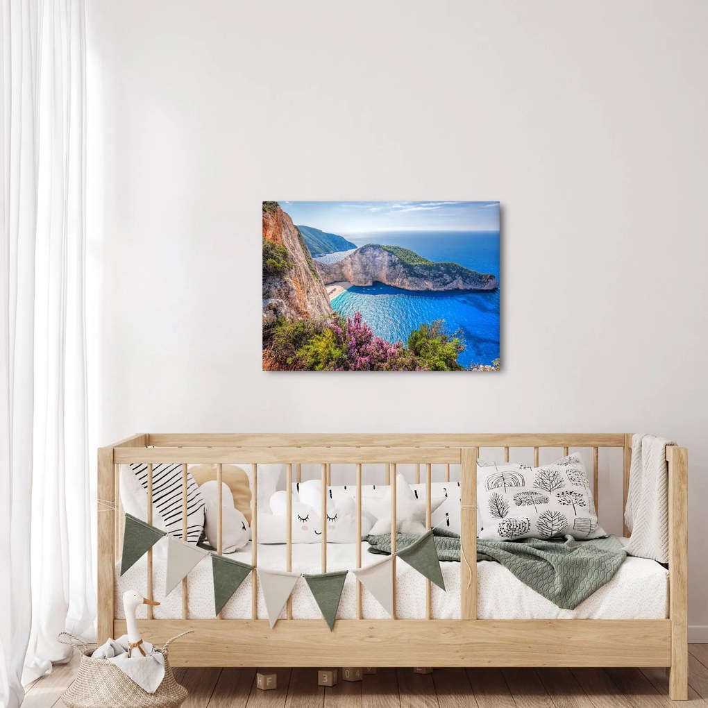 Kép - Navagio strand, Görögország (70x50 cm)