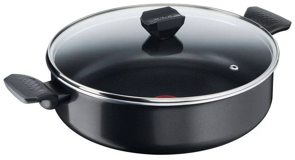 Alumínium serpenyő fedővel ø 28 cm Simply Clean Red – Tefal
