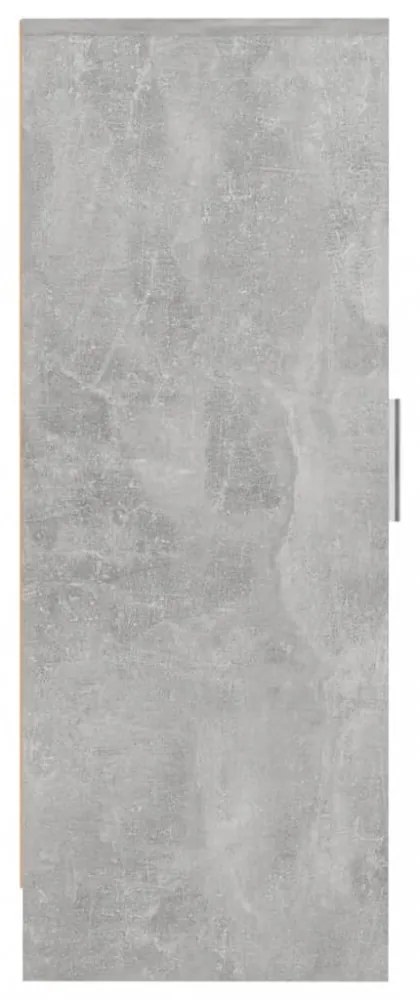 betonszürke szerelt fa cipősszekrény 32 x 35 x 92 cm