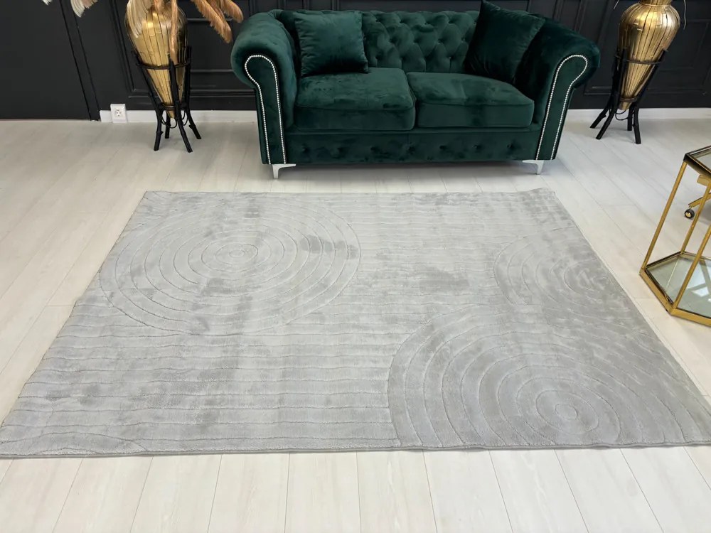 Salerno 3664 szürke shaggy szőnyeg 160x220 cm