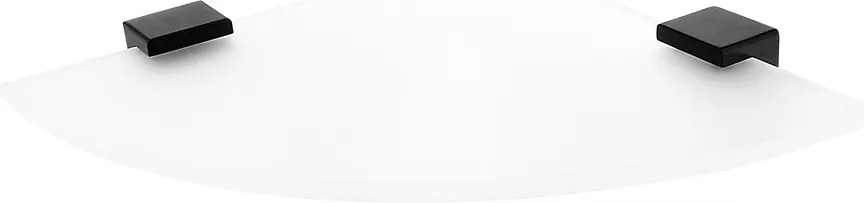 Nimco Kibo fekete sarok fürdőszobai polc, üveg, matt Ki-14091RB-90