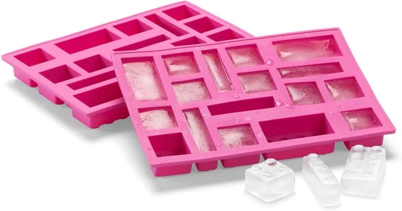 Rózsaszín szilikon jégkockakészítő - LEGO®