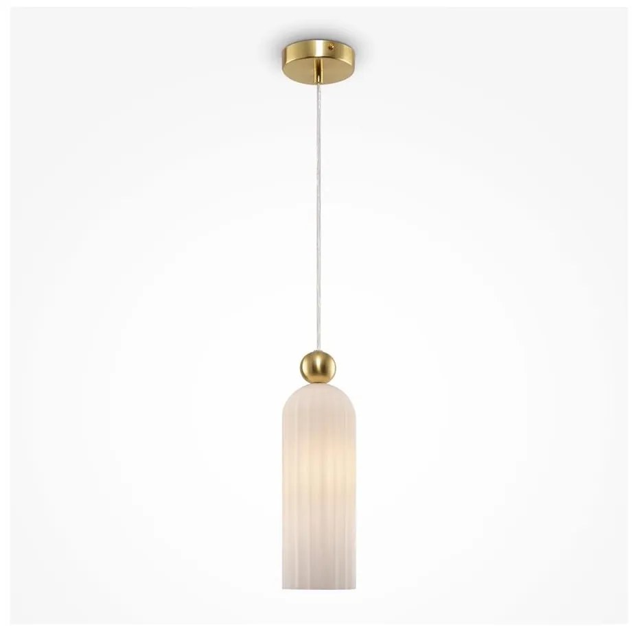 Maytoni MOD302PL-01W - Csillár zsinóron ANTIC 1xE14/40W/230V arany/fehér