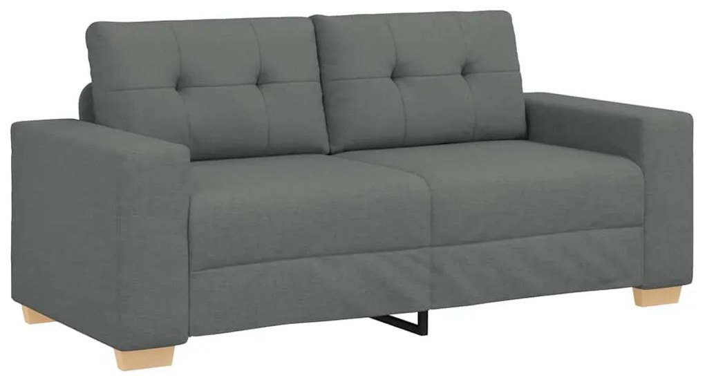 sötétszürke szövet loveseat kanapé 140 cm