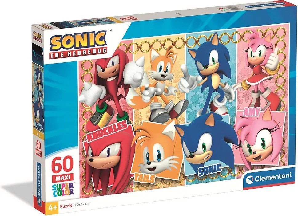 Sonic a sündisznó Characters 60 db-os maxi puzzle Clementoni
