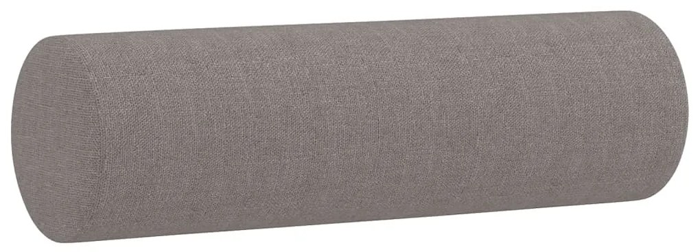 2 személyes tópszínű szövet kanapé díszpárnákkal 120 cm