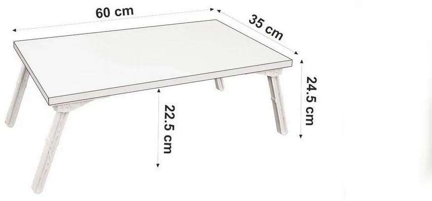 Gusto Atlantic Pine laptop asztal