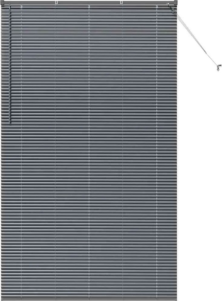 vidaXL Zsalugáter Redőnyök Sötétszürke 220 x 130 cm Alumínium