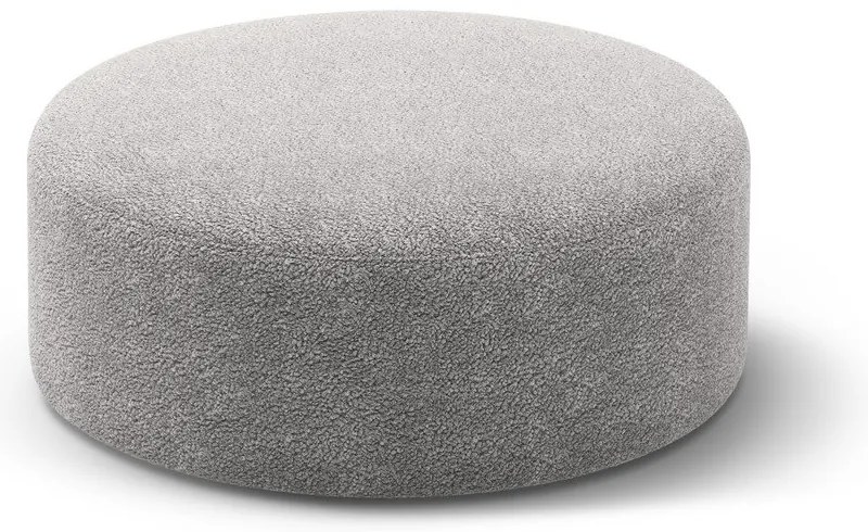 Világosszürke buklé puff Dia – Micadoni