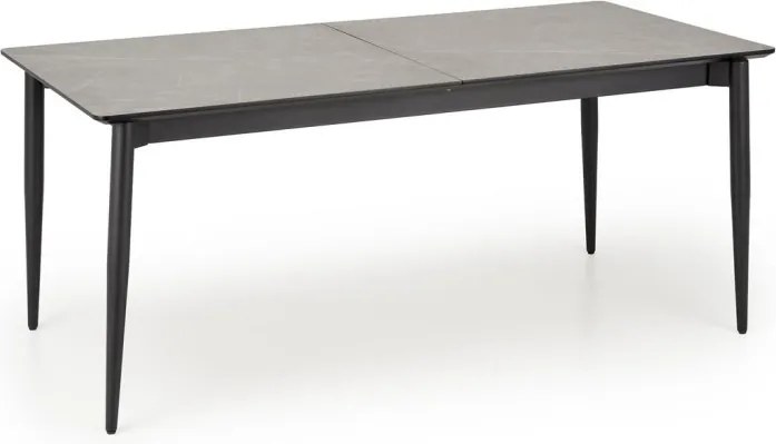 Charles bővíthető étkezőasztal – szürke / fekete 180 - 260 cm