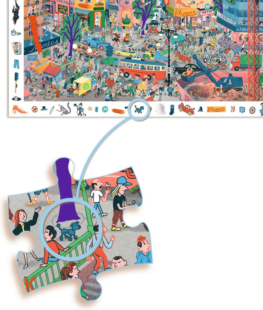Megfigyeltető puzzle - A város, 200 db-os - The city