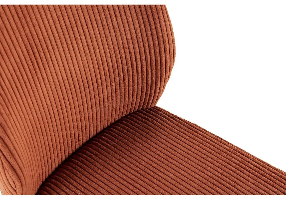 Narancssárga kordbársony étkezőszék szett 2 db-os Anibal – Marckeric