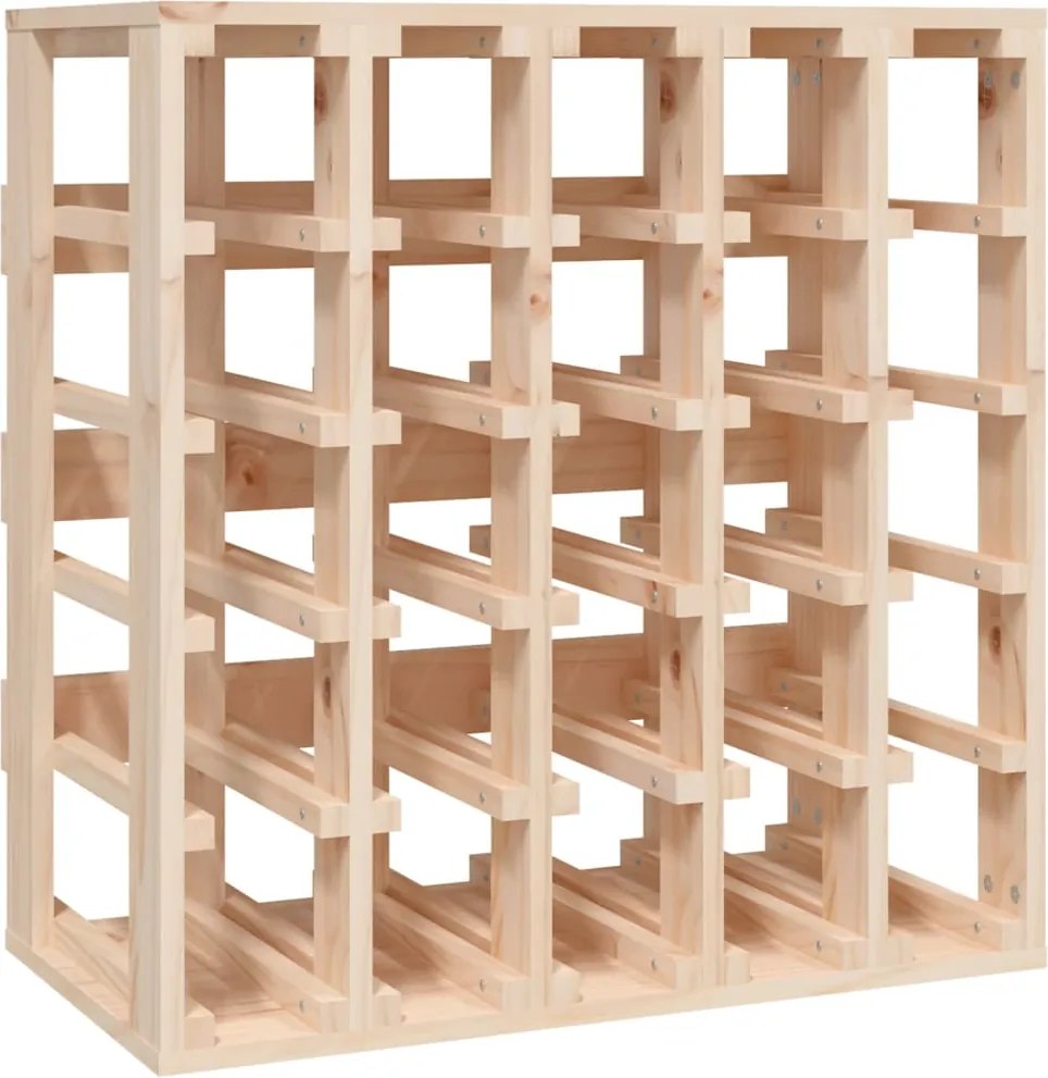 vidaXL tömör fenyőfa bortartó állvány 58,5 x 33 x 60,5 cm