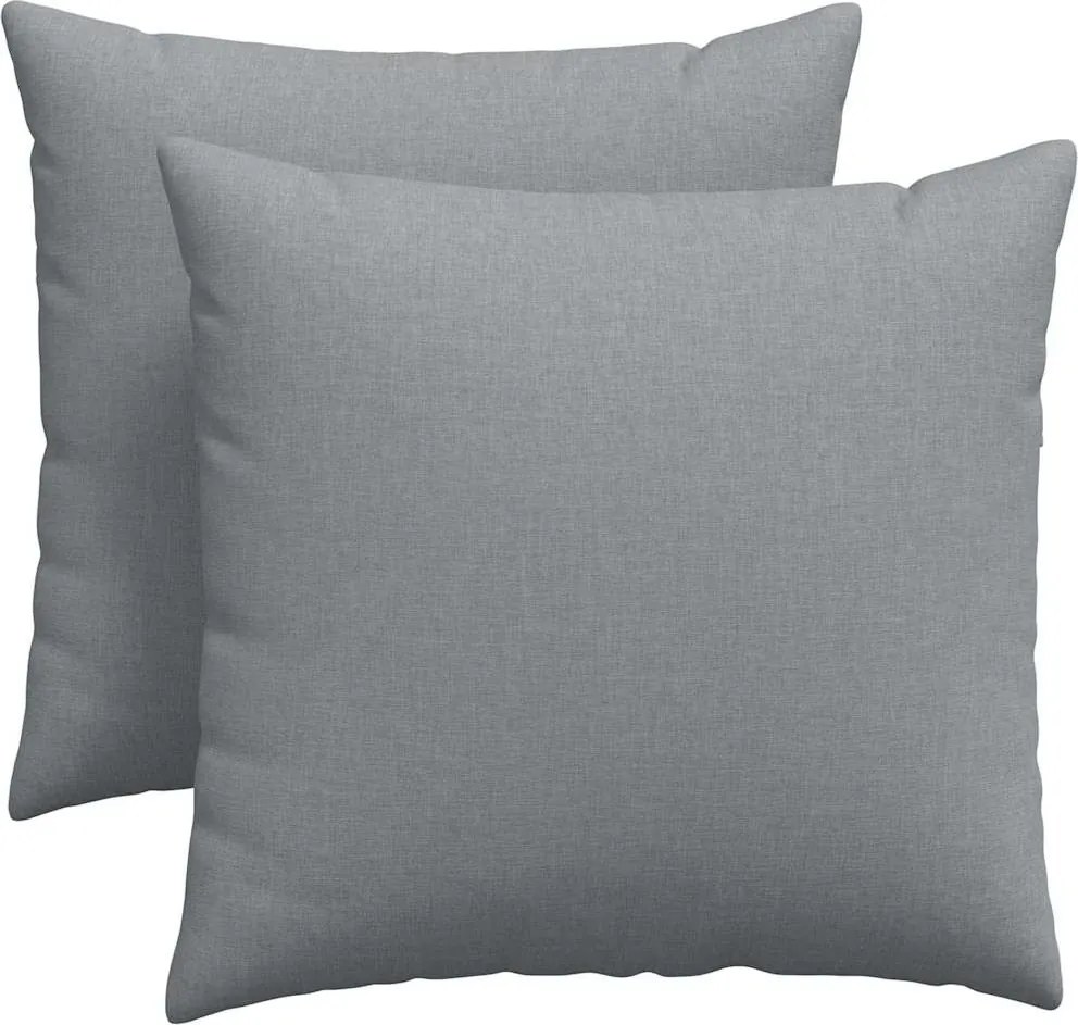 vidaXL Kanapé párnák 2 pcs Világosszürke 45 x 45 cm szövet