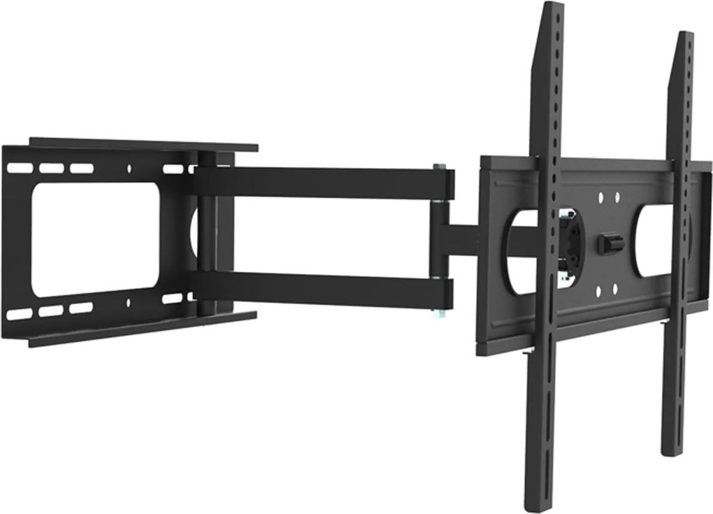 Fali TV állvány / TV 32-70 ", teherbírása 45kg, dönthető és fordítható, fekete