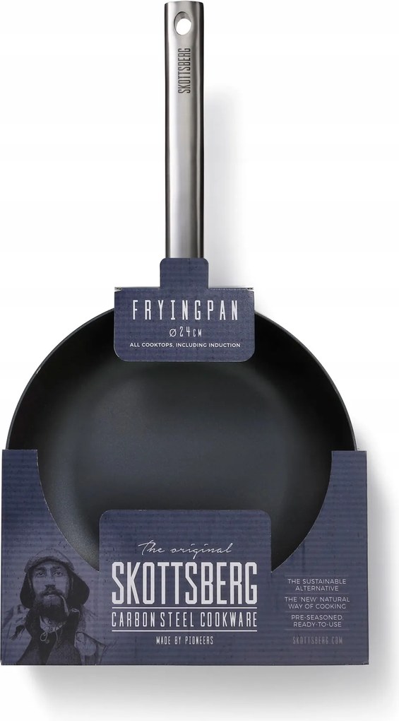 Skottsberg Carbon szénacél serpenyő 24cm