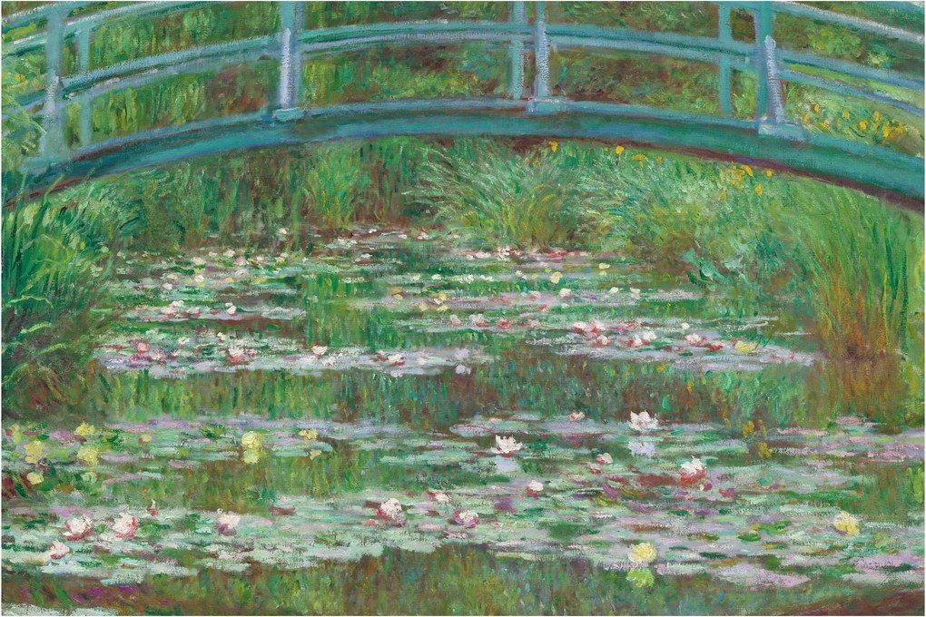 Kép - Claude Monet, The Japanese Footbridge, reprodukciók (90x60 cm)