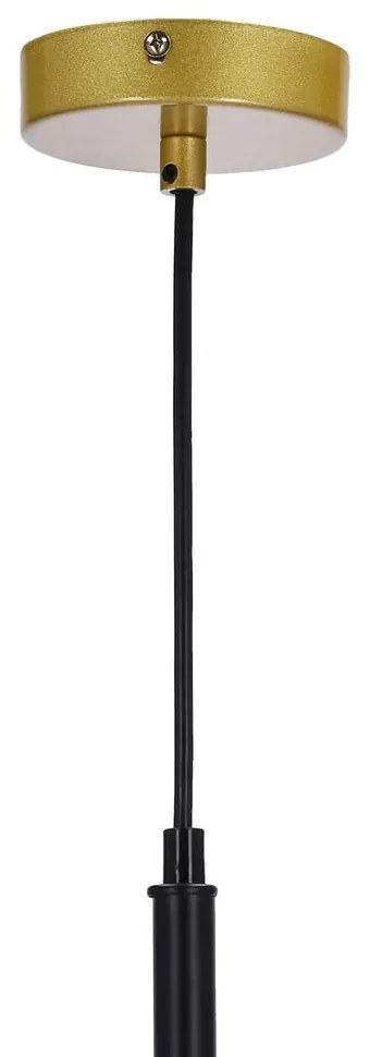 Aranyszínű függőlámpa üveg búrával 32.5x32.5 cm Duo – Candellux Lighting